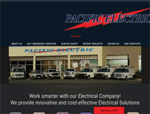Tablet Screenshot of pacificelectriclv.com